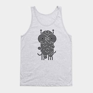 Flying Spaghetti Monster (black) Tank Top